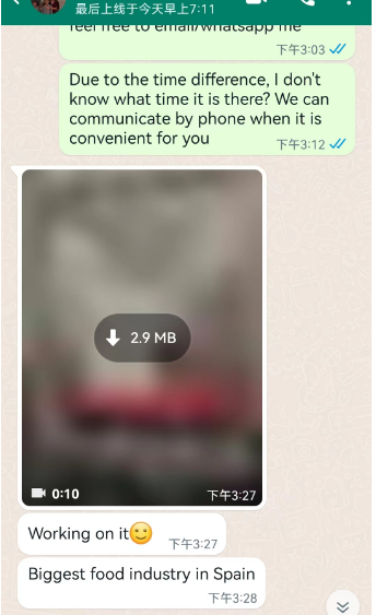 與西班牙客戶就4臺霧化機的聊天記錄 與西班牙客戶就4臺霧化機的聊天記錄